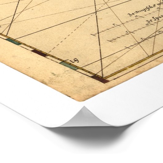 Poster Carte 1639 Des Premières Îles De Cuba (Coin)