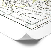 Poster Carte 1806 - La Chine (Coin)