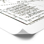 Poster Carte 1806 - L'Asie (Coin)