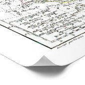 Poster Carte 1806 - L'Empire d'Allemagne (Coin)