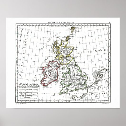 Poster Carte 1806 - Les Isles Binsonorisés (Devant)