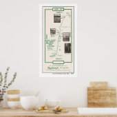 Poster Carte 1914, Madera à l'or grossier (Cuisine)