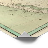 Poster Carte 2 des États-Unis (Coin)