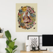 Poster carte à brosse (Bureau à domicile)