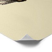 Poster carte à brosse (Coin)