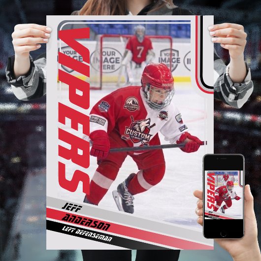 Poster Carte à collectionner de hockey sur glace