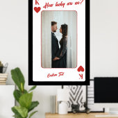 Poster Carte à jouer photo personnalisée | Quelle chance (Bureau à domicile)