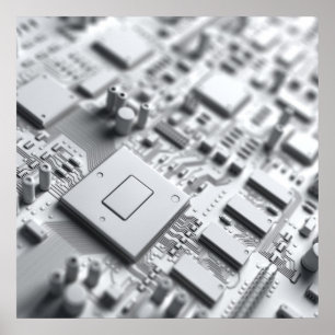 Poster Carte Abstraite