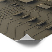 Poster Carte Abstraite (Coin)