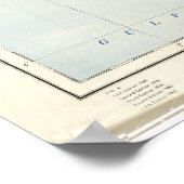 Poster Carte administrative du Nigéria (1965) (Coin)