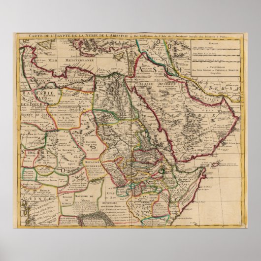 Poster Carte africaine (Devant)