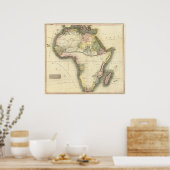 Poster Carte Afrique (Cuisine)