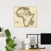 Poster Carte Afrique (Bureau à domicile)