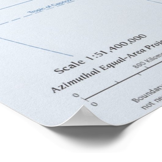 Poster Carte Afrique (Coin)