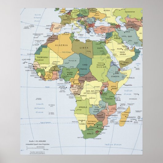 Poster Carte Afrique (Devant)