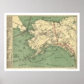 Poster Carte Alaska Gold Fields 1897 (Devant)