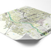 Poster Carte Albuquerque (Coin)
