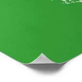 Poster Carte alimentaire de l'Europe (verte) (Coin)