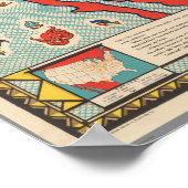 Poster Carte alimentaire des États-Unis (Coin)