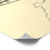 Poster Carte Allemagne (Coin)