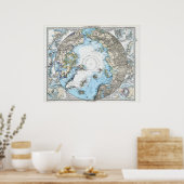 Poster Carte allemande du pôle Nord (1891) (Cuisine)