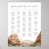 Poster Carte alphabétique des sièges du parc national ZIO (Devant)