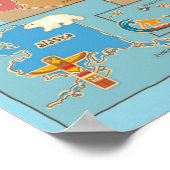 Poster Carte américaine pour les enfants (Coin)