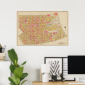 Poster Carte ancienne de Brooklyn | George Washington Bro (Bureau à domicile)