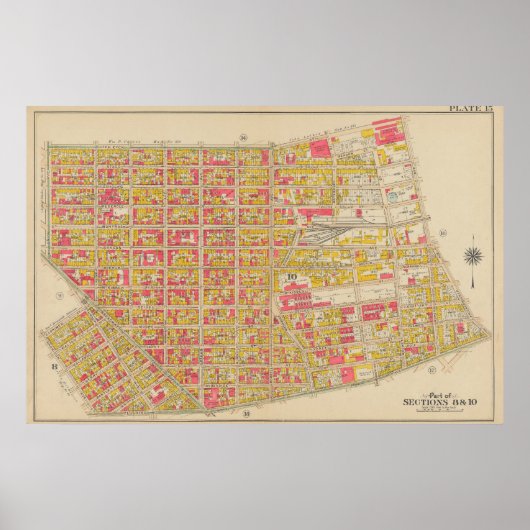 Poster Carte ancienne de Brooklyn | George Washington Bro (Devant)