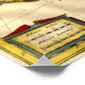 Poster Carte ancienne de Chypre (Coin)