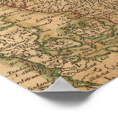 Poster Carte ancienne de l'Europe (Coin)
