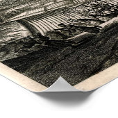 Poster Carte ancienne de Tokyo (Edo) (Coin)