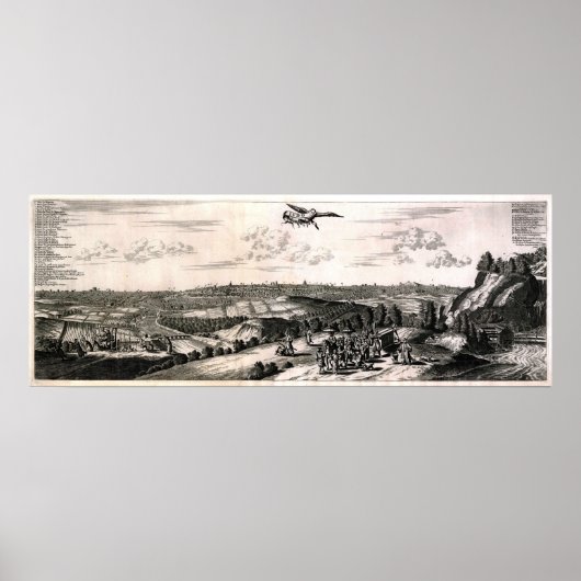 Poster Carte ancienne de Tokyo (Edo) (Devant)