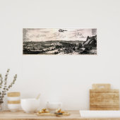 Poster Carte ancienne de Tokyo (Edo) (Cuisine)