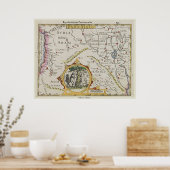 Poster Carte ancienne du "Paradis" (Cuisine)