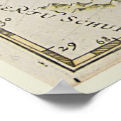 Poster Carte ancienne du "Paradis" (Coin)