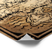 Poster Carte annotée de Faerun // Les royaumes oubliés (Coin)