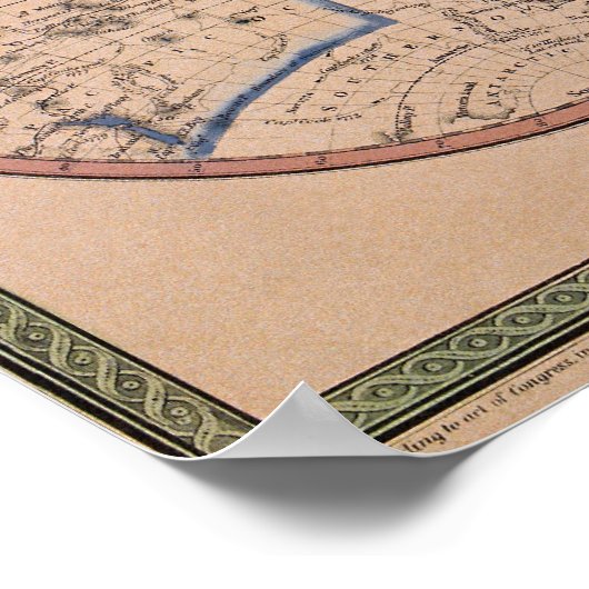 Poster Carte antique 2 (Coin)