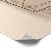 Poster Carte antique de Boston et Environs 1775 (Coin)