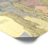 Poster Carte antique de la baie de Narragansett (Coin)