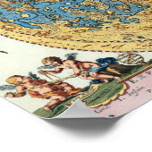 Poster Carte Antique De La Lune (Coin)