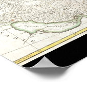 Poster Carte antique de la Perse - Iran, Afghanistan & Ir (Coin)