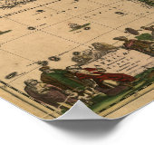 Poster Carte antique de l'Afrique 1680 par Frederick De W (Coin)