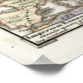 Poster Carte antique de l'Empire romain (Coin)