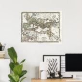 Poster Carte antique de l'Empire romain (Bureau à domicile)