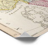 Poster Carte antique de Suède (Coin)