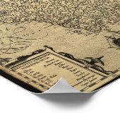 Poster Carte antique d'Irlande 1606 (Coin)