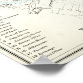 Poster Carte antique du 19ème siècle de Bristol (Coin)