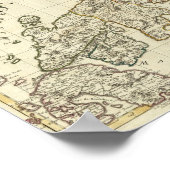 Poster Carte antique du Japon 1785 (Coin)