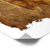 Poster Carte antique du monde (Coin)